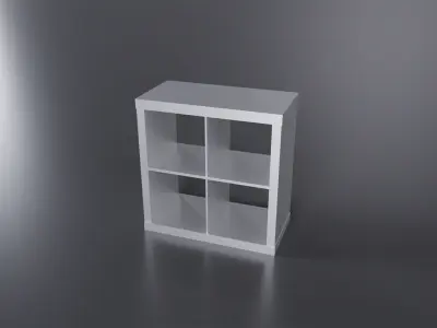 IKEA KALLAX 77x77 cm Low-poly 3D model