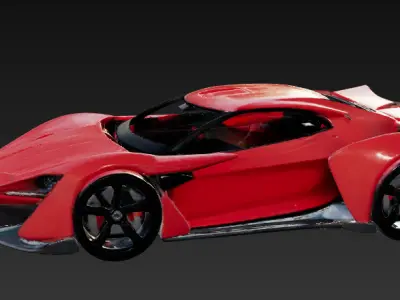 Sport Car 3D Model Series 4 3D print model
