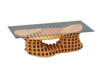 Parametric coffee table 10 3D model