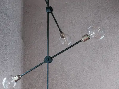 Molecular ceiling light Industrial style 3D model