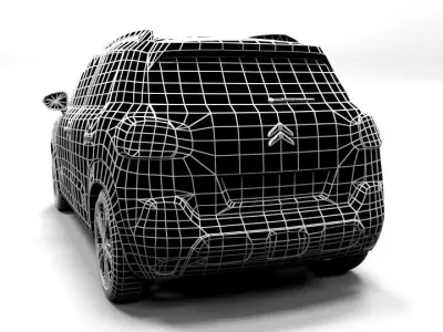 CITROEN C3 AIRCROSS LOWPOLY Low-poly 3D model