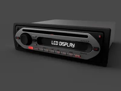 Car stereo SONY CDX-GT20 3D model