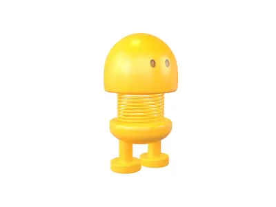 Car Spring Expression Toys Without Mouth v1 001 Low-poly 3D model