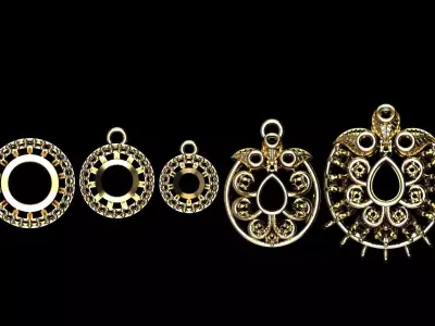 Jewellery Collection 1 BY 1 JOIN NECK LESS PANAEN 3D print model