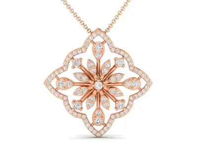 Women Pendant Earrings Ring set 3dm stl render detail 3D print model