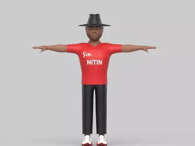 Nitin umpire 3D model