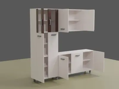 Kitchen Cabinet - Armario - Cozinha Low-poly 3D model