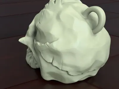 Skull biker vol4 Pendant jewelry 3D print model