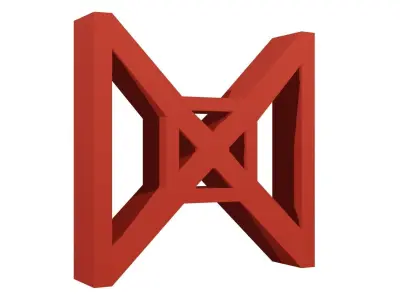 Brick Jaali X 3D model