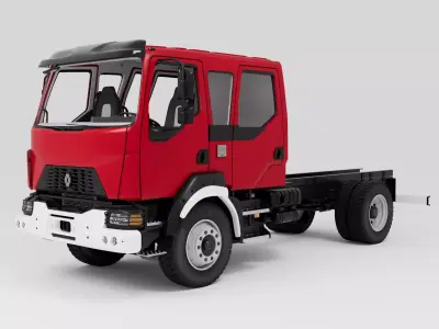 Renault Range D16 4x4 face-lift CrewCab 2025 3D model