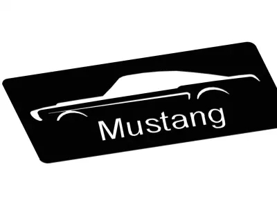Mustang decor 3D print model