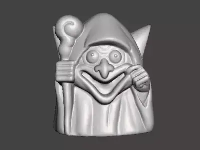 GOBLIN WITCH CHIBI HALLOWEEN VINTAGE FIGURE STATUE ORNAMENT 3D print model