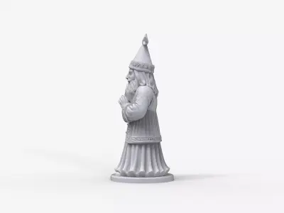 High-Detailed Santa Figurine - Christmas Sculpture 3D print model
