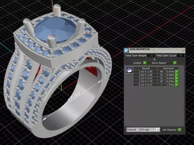 ring woman  3D print model 38