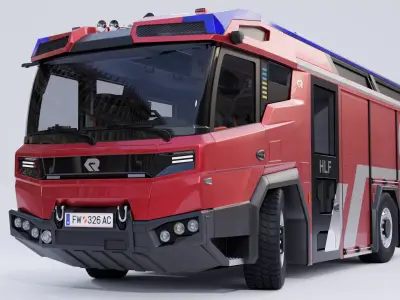 Rosenbauer RT Fire Truck 3D model