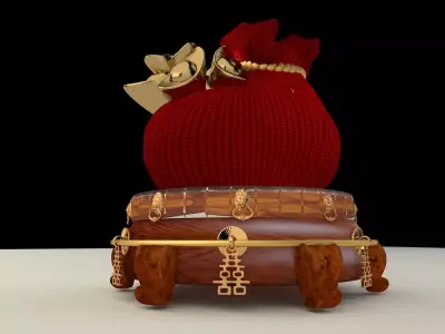 Chinese  moneybag 3D model