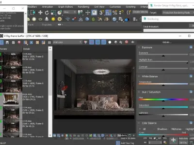 interior  design bedroom  3D model