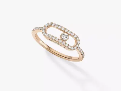 Messika Ring Gold 3D print model get