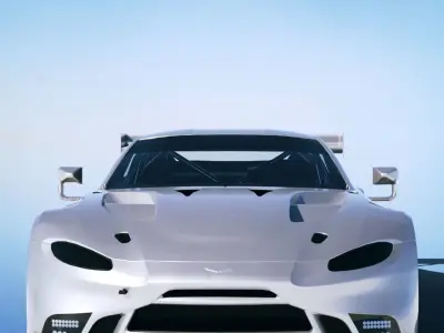Aston Martin Vantage GT3 2019 Low-poly 3D model