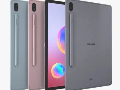Samsung Galaxy Tab S6 Full Color 3D model