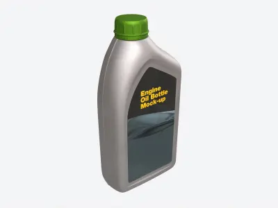 Engine Oil Bottle Mockup 3D model