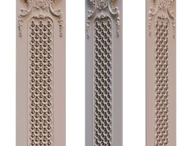 Ornament wall 3D model