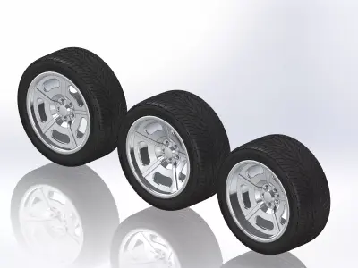 Custom wheels US Mags Rio Grande for your scale model 3D print model