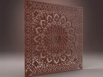 3d panel for Cnc Machine 3D model