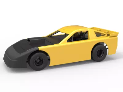 New Zealand Super Saloon race car Scale 1 to 25 3D print model