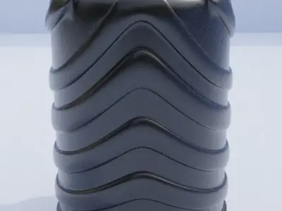 plastic water tank modern shaped Low-poly 3D model