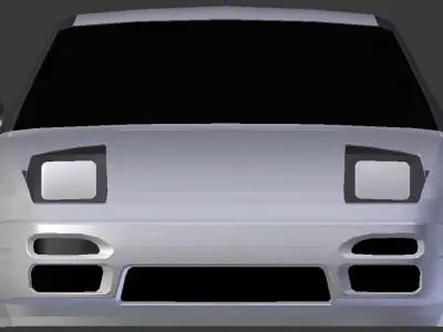 Nissan 240SX Coupe Low-poly 3D model