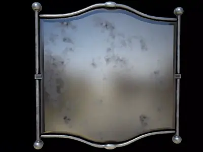 Wall Mirror  - game ready  Low-poly 3D model