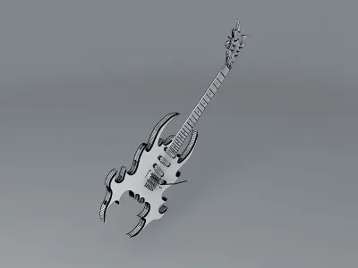 Sands Blue Diablo Guitar Free 3D model