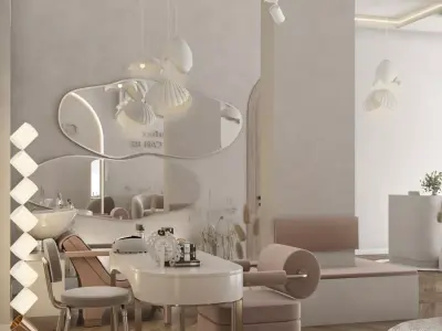 Luxury Beauty Salon Interior     3D model