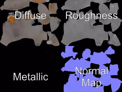 Realistic Gorilla model pack Low-poly 3D model