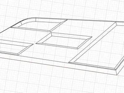 Seat Cupra Flag - Front Grill Badge 3D print model