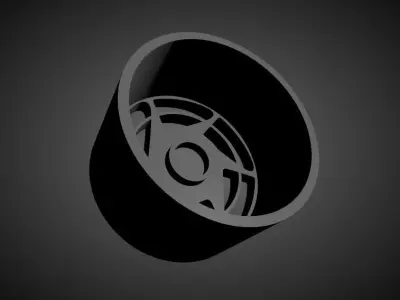 Corvette C4 OEM scalable and Printable rim 3D print model