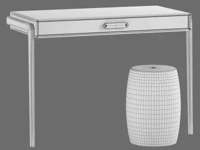La Redoute Interieurs Colas Vintage Console Desk 3D model