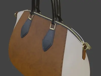 Handbag Leather Low-poly 3D model