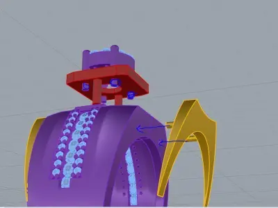 Diamond man ring white and yellow 3D print model 3D print model