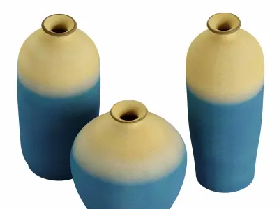 Set 3 transmutation Vase 3D model