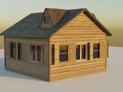 Wooden Shack Free 3D model