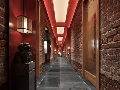 Luxury Chinese restaurant 122 3D model