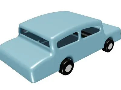 Plastic Car Toy 3D model