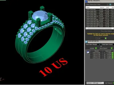 Luxury Men Rings Designs 6MR069 3D print model