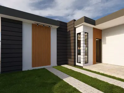 Simple House Design 3D model