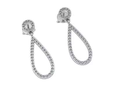 Drops classic earrings 3D print model