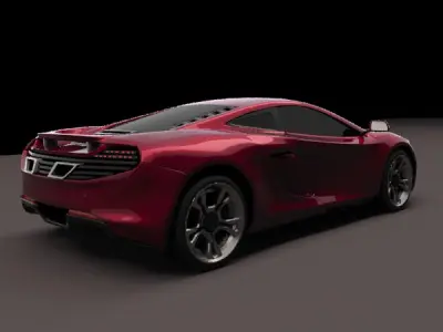 McLaren MP4-12C 2011 supercar 3D model