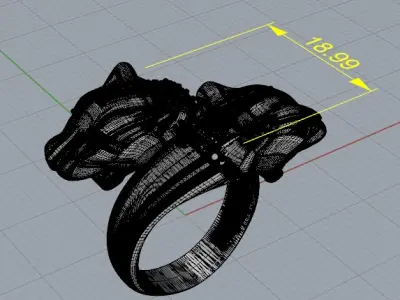 panthers ring 3D model