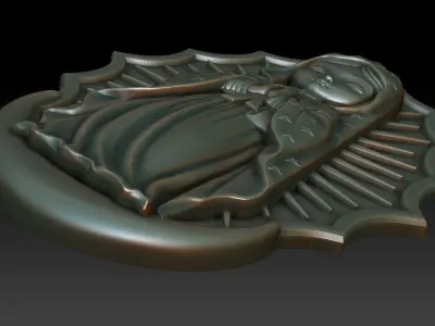 Virgin of Guadalupe 3 3D print model